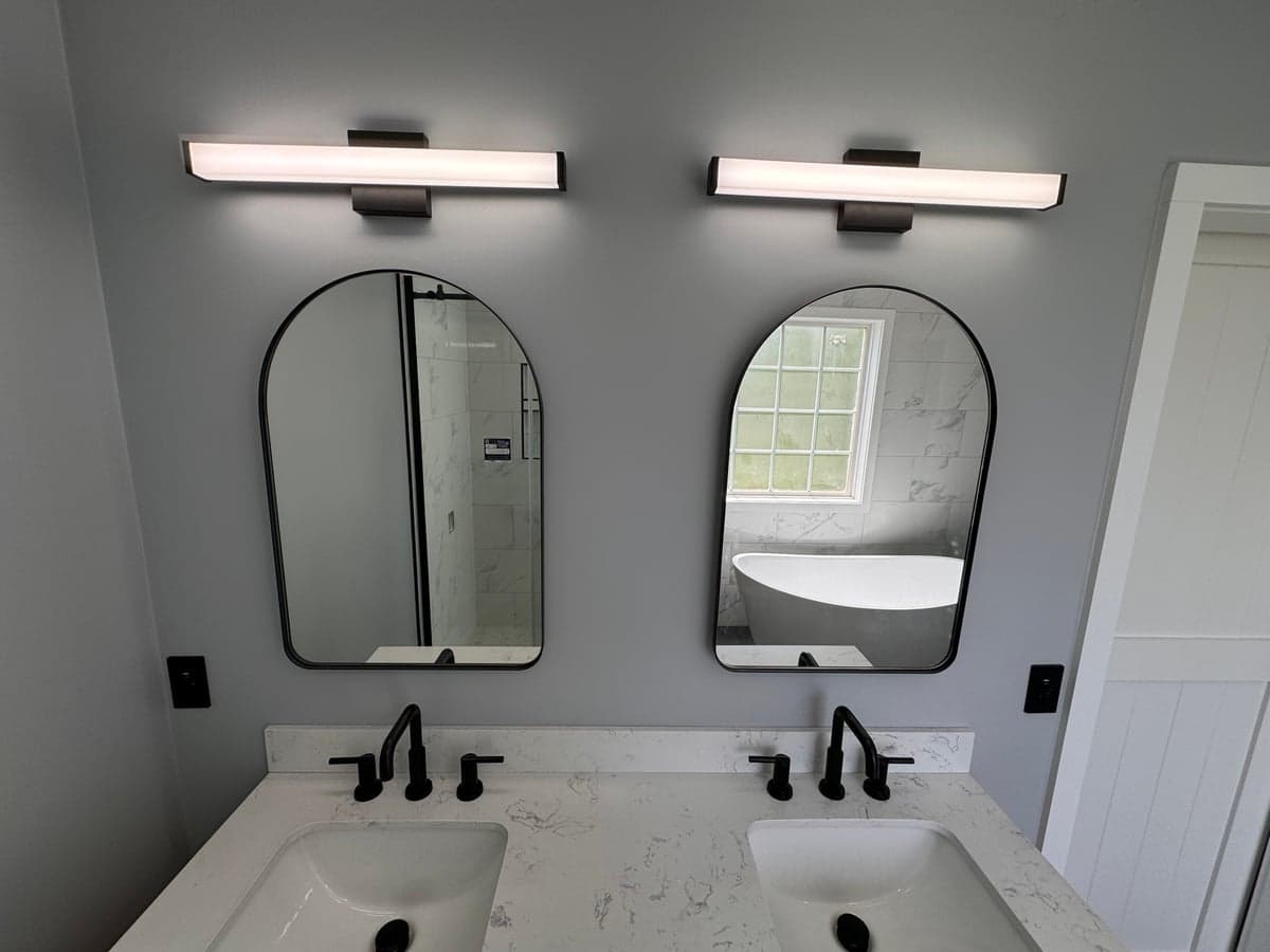 full bathroom remodel with freestanding tub and walk-in tile shower in Clarksville, TN by JM Home and Property Services (4)