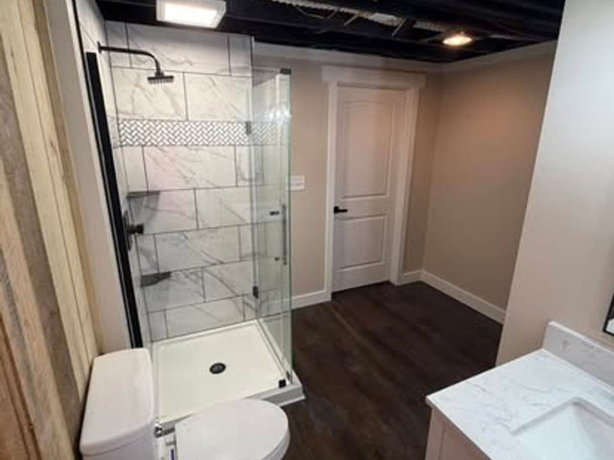 Bathroom remodel with tile shower and vanity in Clarksville, TN by JM Home and Property Services (4)