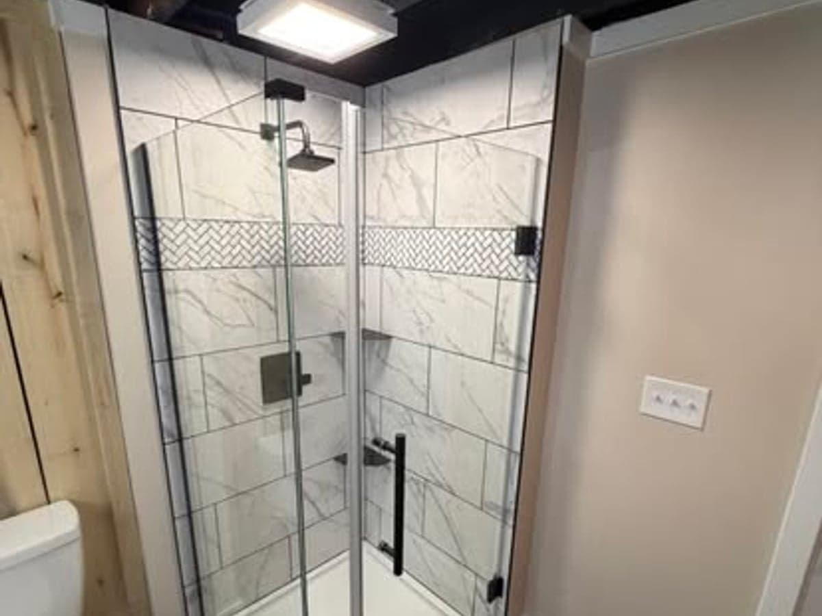 Bathroom remodel with tile shower and vanity in Clarksville, TN by JM Home and Property Services (5)