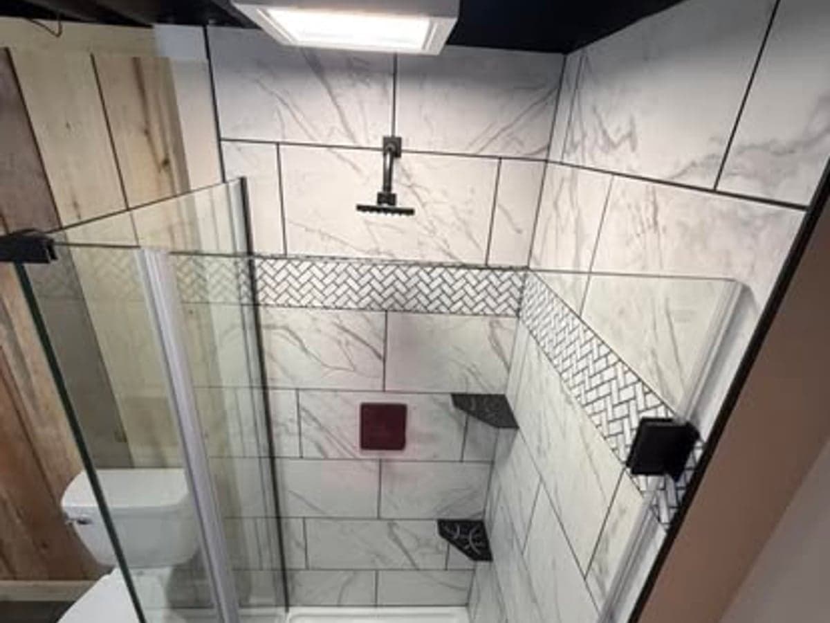 Bathroom remodel with tile shower and vanity in Clarksville, TN by JM Home and Property Services (6)