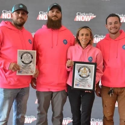 The crew at JM Home and Property Services in Clarksville, TN